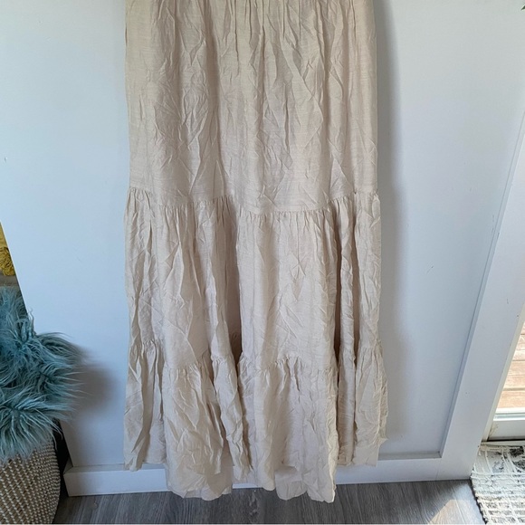 Express Tiered Ruffle Cutout Back Maxi Dress Size XL NWT Feminine - Picture 4 of 15